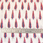 Hand Block Floral Printed Natural Cotton Sanganeri Fabric